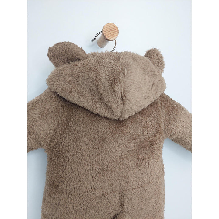 Rainy Бебешки зимен гащеризон Мече 48-80см кафяв