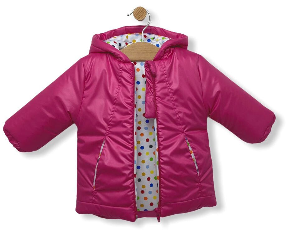 Rainy Бебешко яке с качулка за момиче Pink