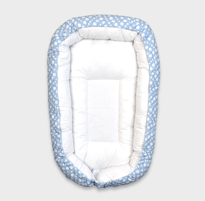 Rainy Бебешко антирефлуксно гнездо за новородено Лукс Бели точки