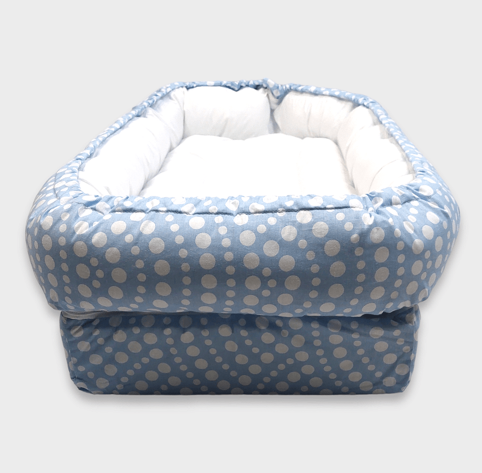 Rainy Бебешко антирефлуксно гнездо за новородено Лукс Бели точки