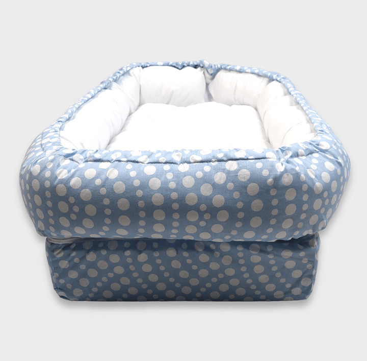 Rainy Бебешко антирефлуксно гнездо за новородено Лукс Бели точки