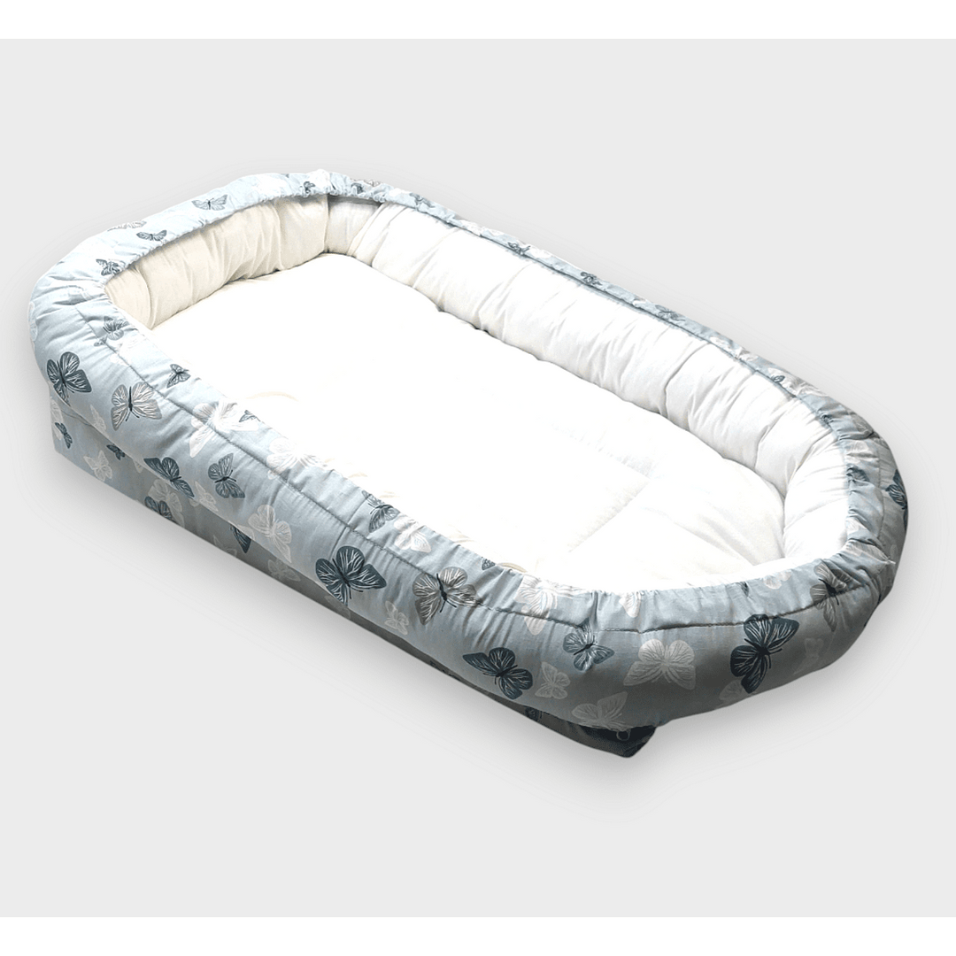 Rainy Бебешко антирефлуксно гнездо за новородено Лукс Пеперудки мента