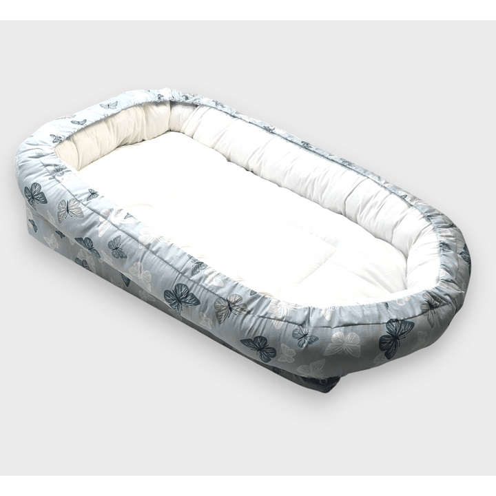 Rainy Бебешко антирефлуксно гнездо за новородено Лукс Пеперудки мента