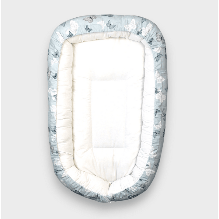 Rainy Бебешко антирефлуксно гнездо за новородено Лукс Пеперудки мента