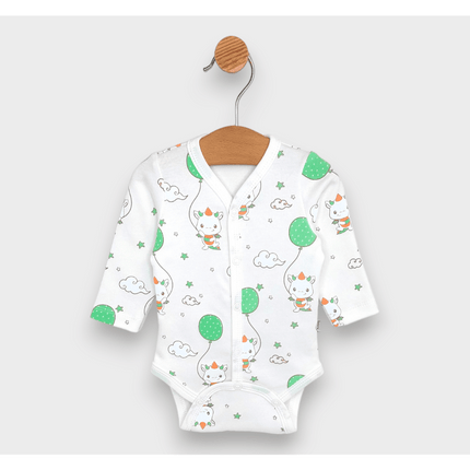 Rainy Бебешко боди Born 2024 с предно закопчаване 48-68 см.