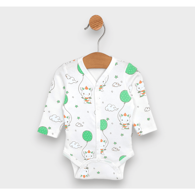 Rainy Бебешко боди Born 2024 с предно закопчаване 48-68 см.