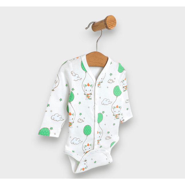 Rainy Бебешко боди Born 2024 с предно закопчаване 48-68 см.