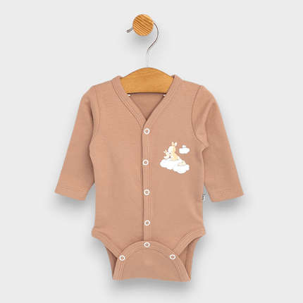 Rainy Бебешко боди Born 2025 с предно закопчаване 48-68 см.