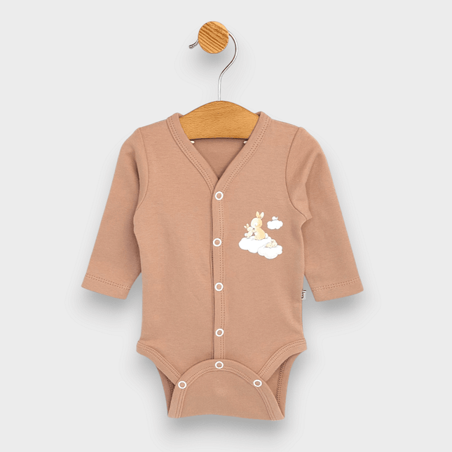 Rainy Бебешко боди Born 2025 с предно закопчаване 48-68 см.