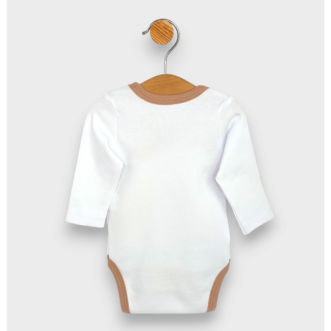 Rainy Бебешко боди Born 2026 със странично закопчаване 56-62 см.