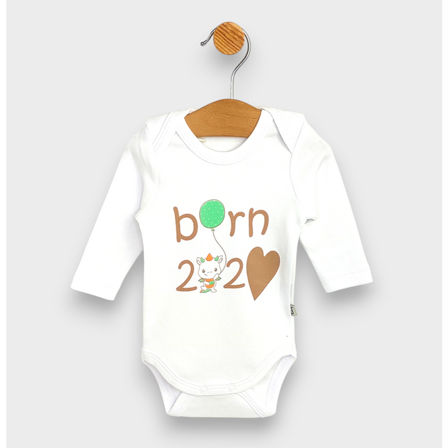 Rainy Бебешко боди Born с дълъг ръкав 48-56 см.