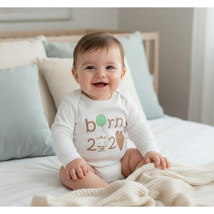 Rainy Бебешко боди Born със странично закопчаване 48-62 см.