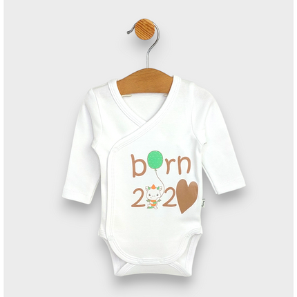 Rainy Бебешко боди Born със странично закопчаване 48-62 см.