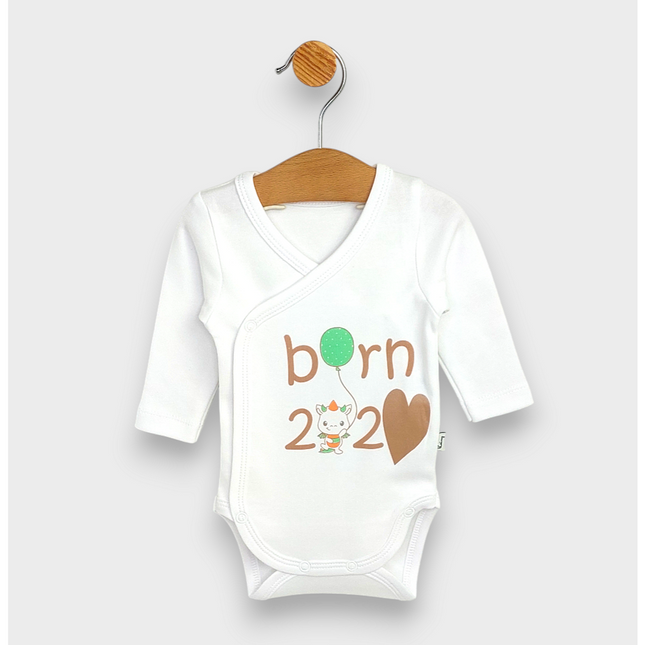 Rainy Бебешко боди Born със странично закопчаване 48-62 см.