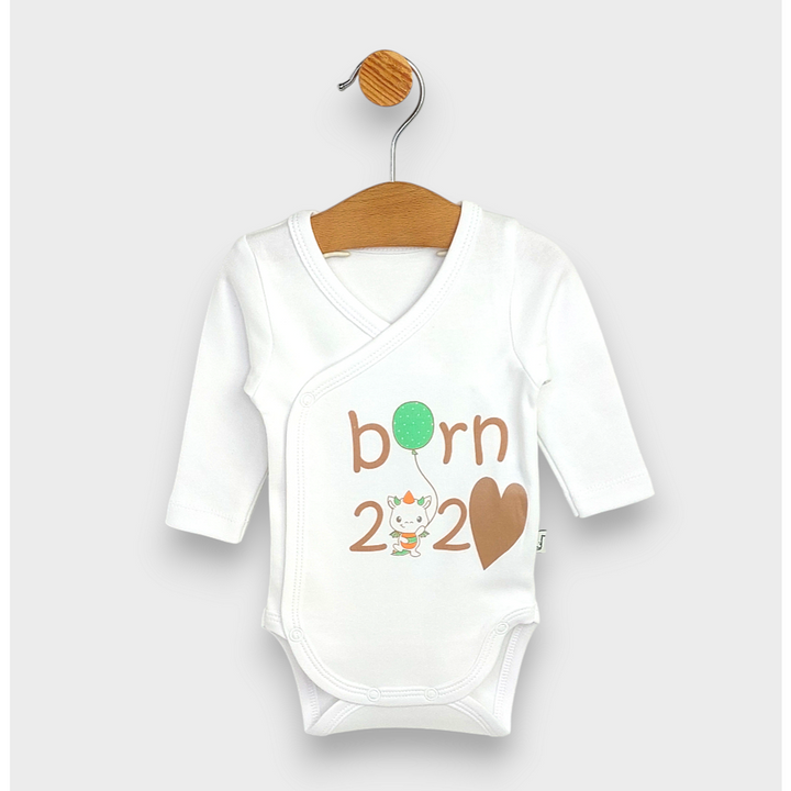 Rainy Бебешко боди Born със странично закопчаване 48-62 см.