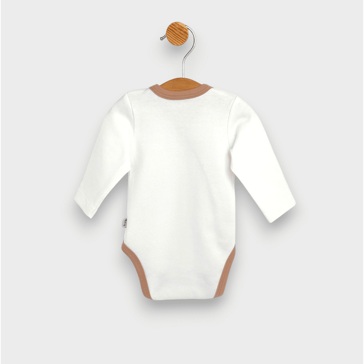 Rainy Бебешко боди Лунно мече бадем със странично закопчаване 56-68 см.