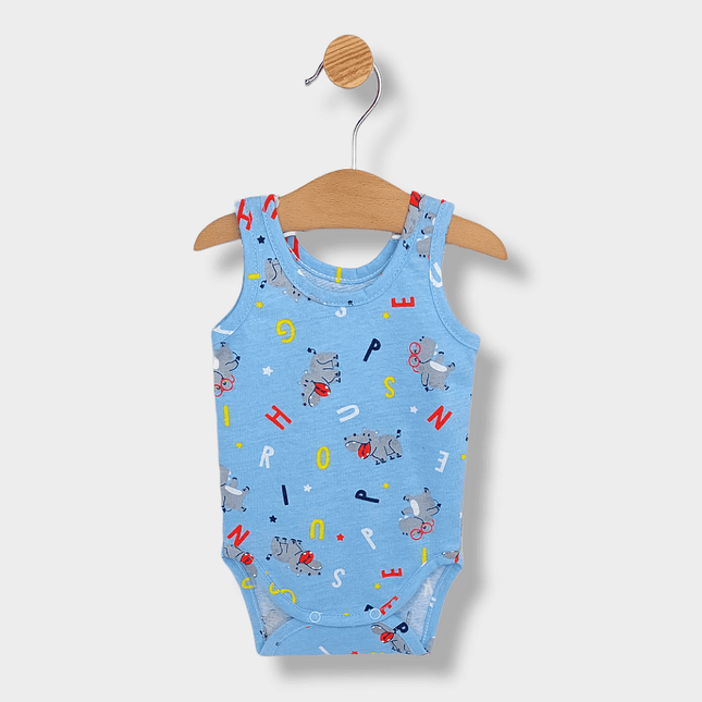 Rainy Бебешко боди потник Print blue 56-86 см.