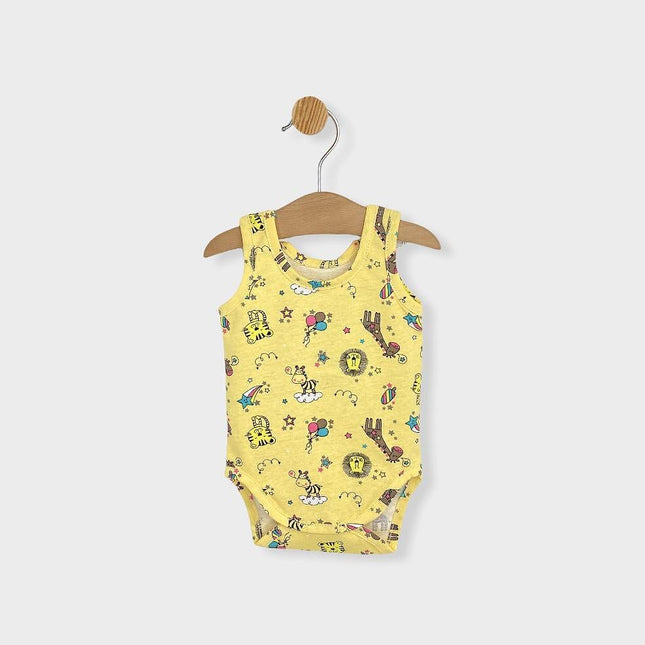Rainy Бебешко боди потник Print yellow 56-86 см.