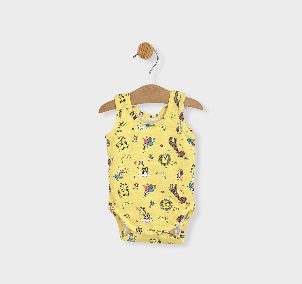 Rainy Бебешко боди потник Print yellow 56-86 см.