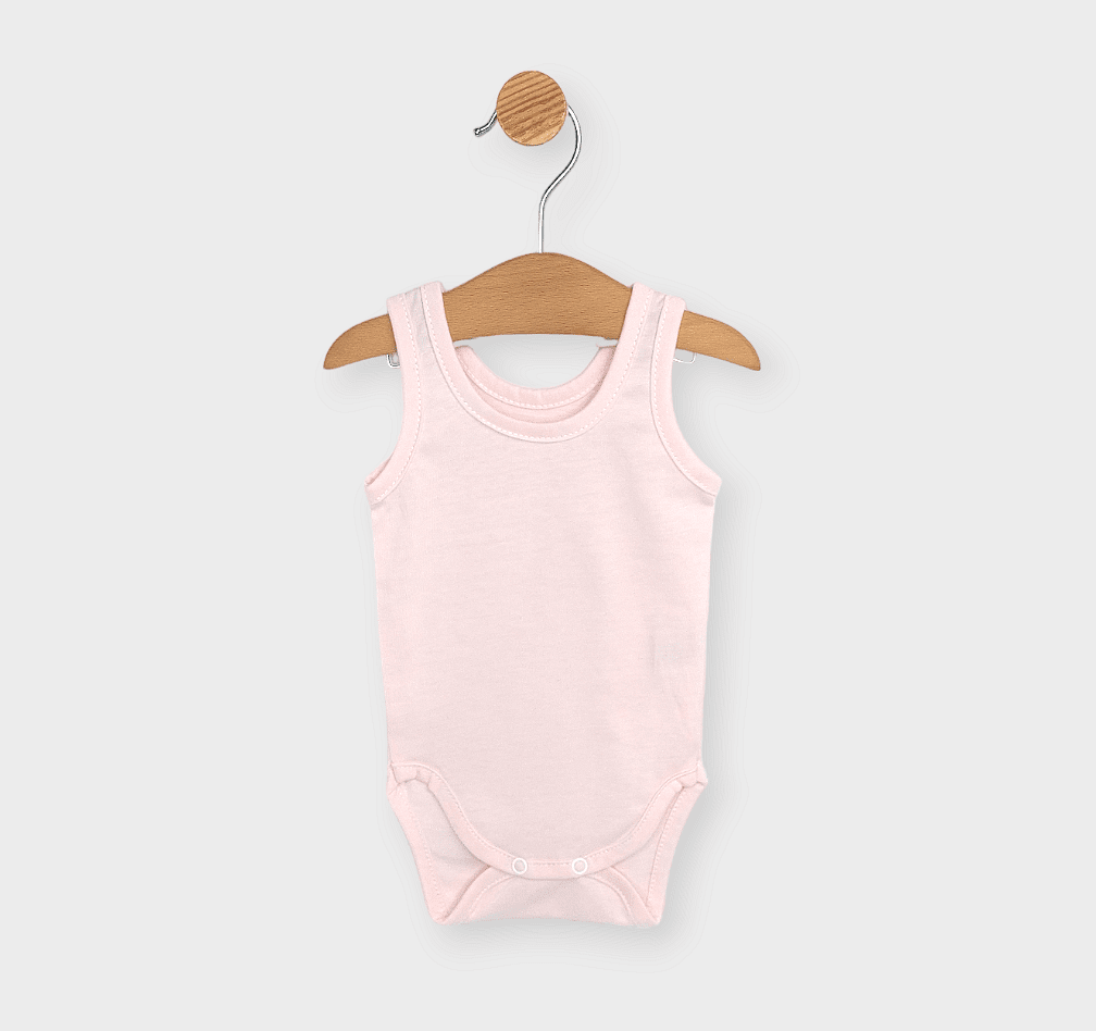 Rainy Бебешко боди потник 56-86см. розов