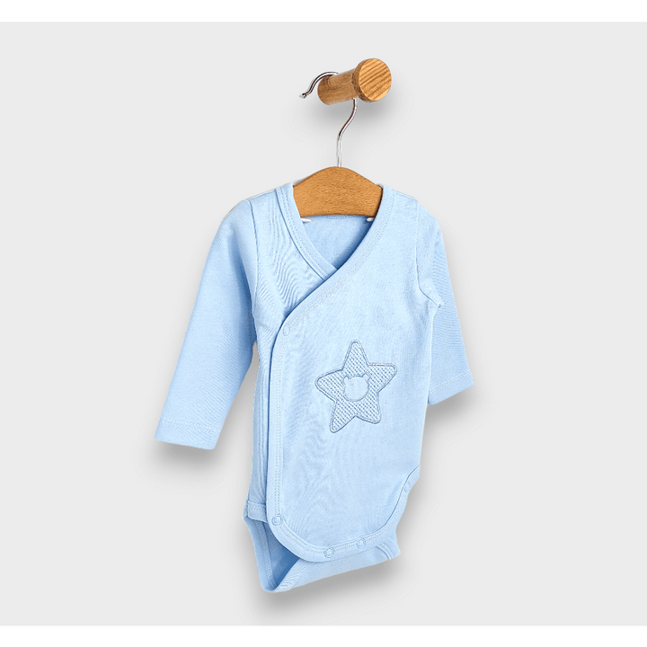 Rainy Бебешко боди с дълъг ръкав 48 - 62см. Звезда с мече