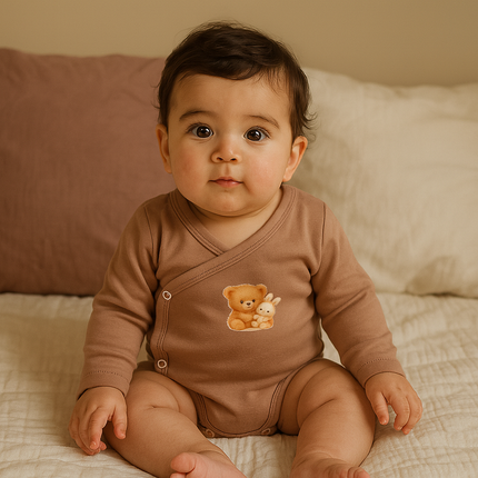 Rainy Бебешко боди с дълъг ръкав 48 - 74см. Baby Bear