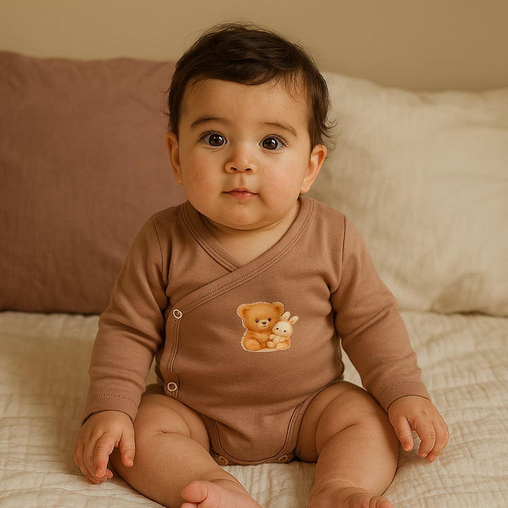Rainy Бебешко боди с дълъг ръкав 48 - 74см. Baby Bear