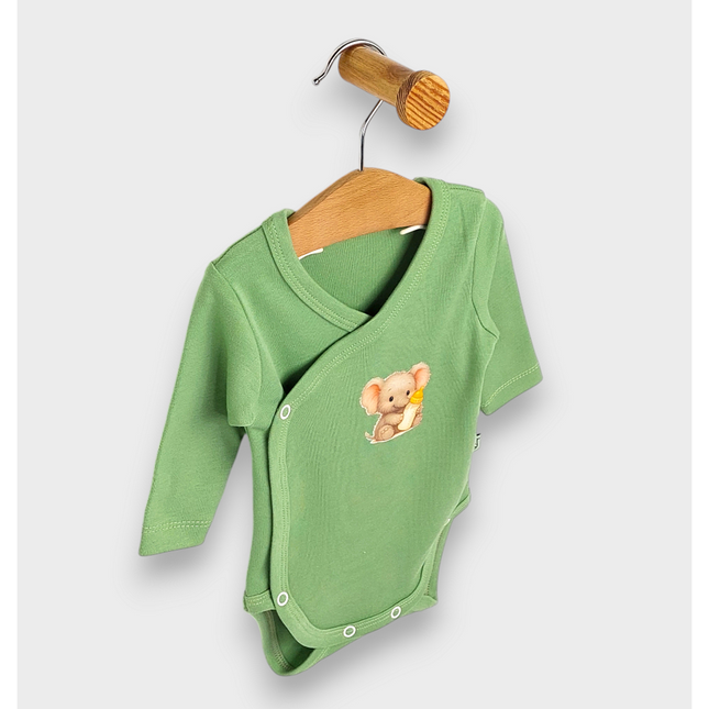Rainy Бебешко боди с дълъг ръкав 48 - 74см. Baby Elephant
