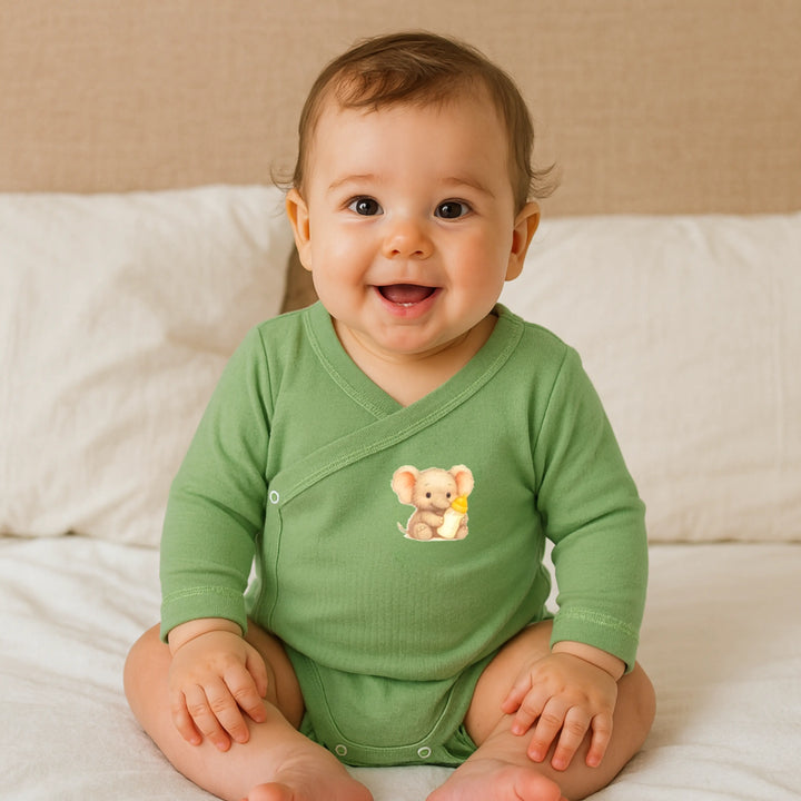 Rainy Бебешко боди с дълъг ръкав 48 - 74см. Baby Elephant