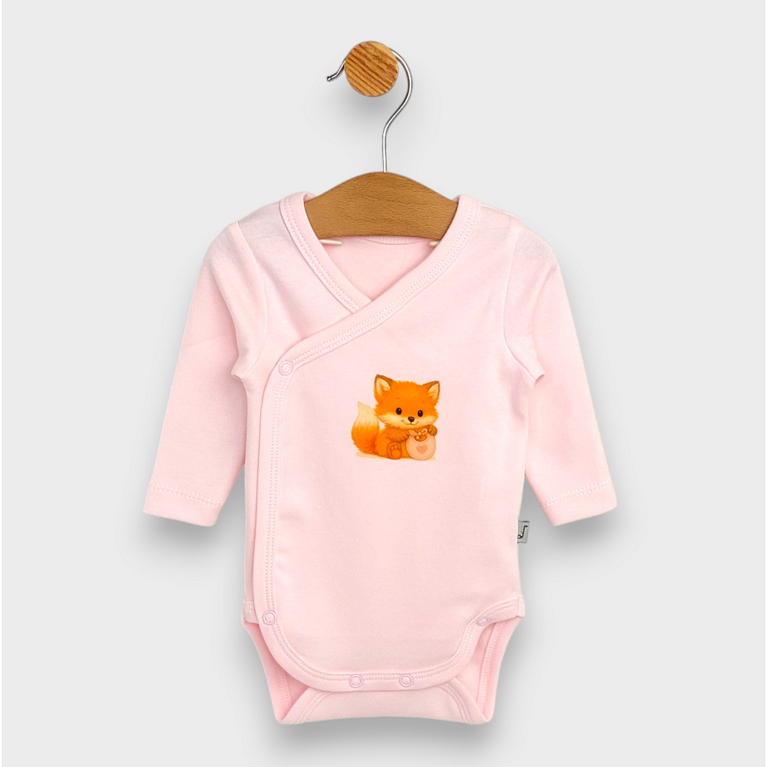 Rainy Бебешко боди с дълъг ръкав 48 - 74см. Baby Fox