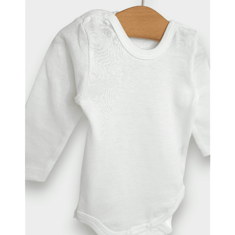 Rainy Бебешко боди с дълъг ръкав 56-62 см. екрю