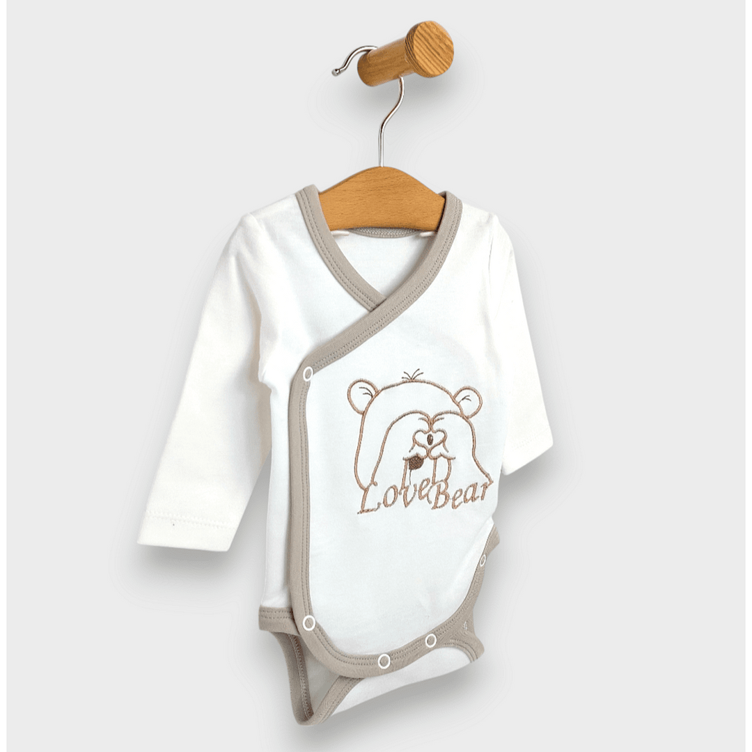 Rainy Бебешко боди с дълъг ръкав 56 - 68см. Love Bear