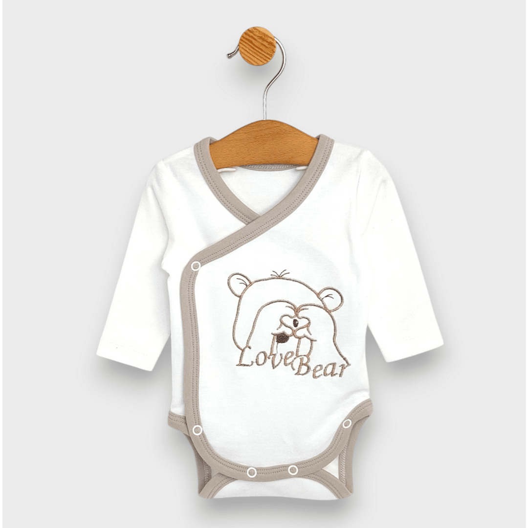 Rainy Бебешко боди с дълъг ръкав 56 - 68см. Love Bear