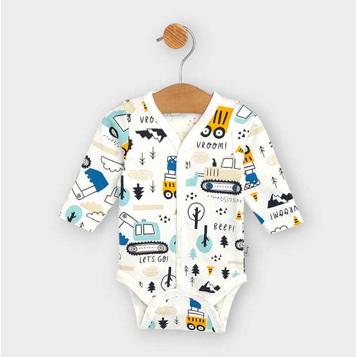 Rainy Бебешко боди с дълъг ръкав и предно закопчаване 48 - 68см. Багери