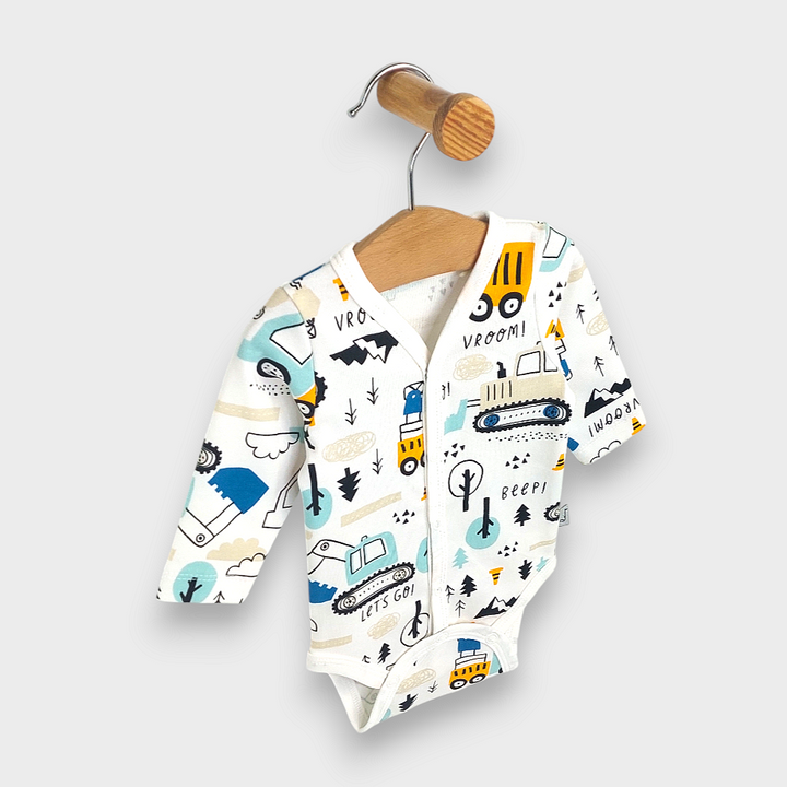 Rainy Бебешко боди с дълъг ръкав и предно закопчаване 48 - 68см. Багери