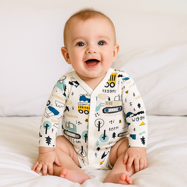 Rainy Бебешко боди с дълъг ръкав и предно закопчаване 48 - 68см. Багери