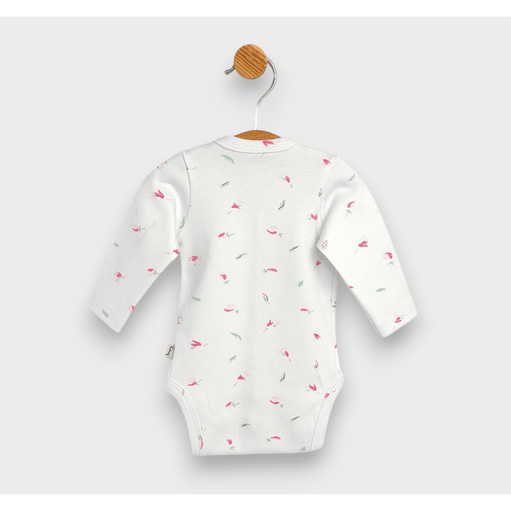 Rainy Бебешко боди с дълъг ръкав и предно закопчаване 48 - 68см. Рози