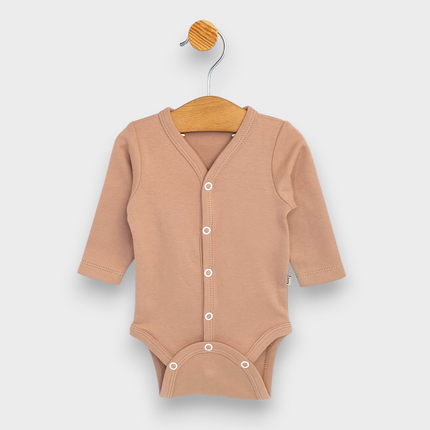 Rainy Бебешко боди с предно закопчаване 48 - 74см. бадем