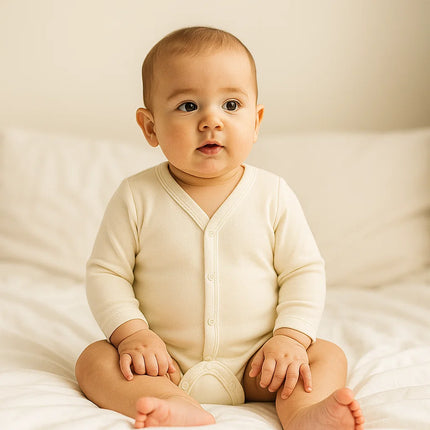 Rainy Бебешко боди с предно закопчаване 48 - 74см. екрю