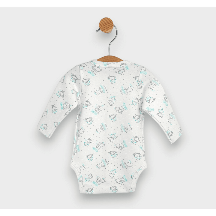 Rainy Бебешко боди с предно закопчаване Сиви мечета Baby 48 - 68см.