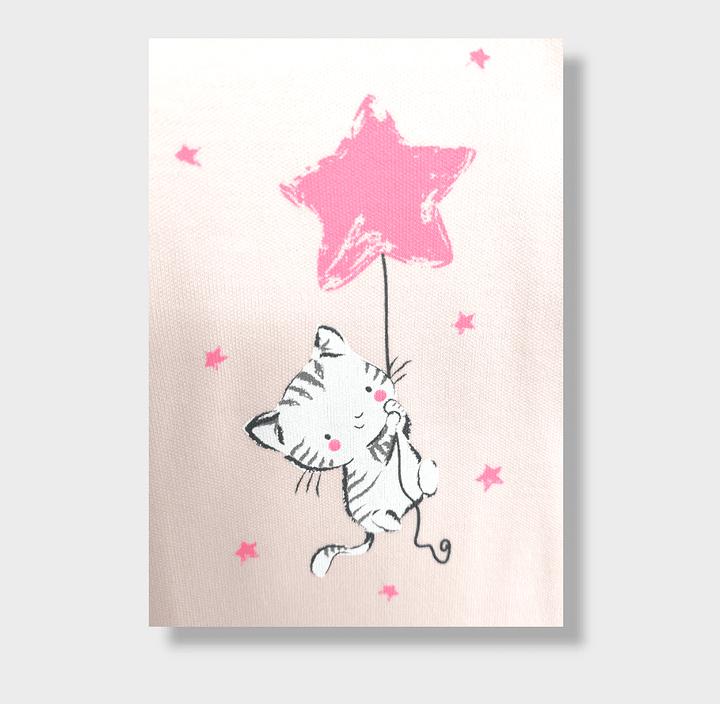 Rainy Бебешко боди със странично закопчаване 48 - 68см. Cat and Star