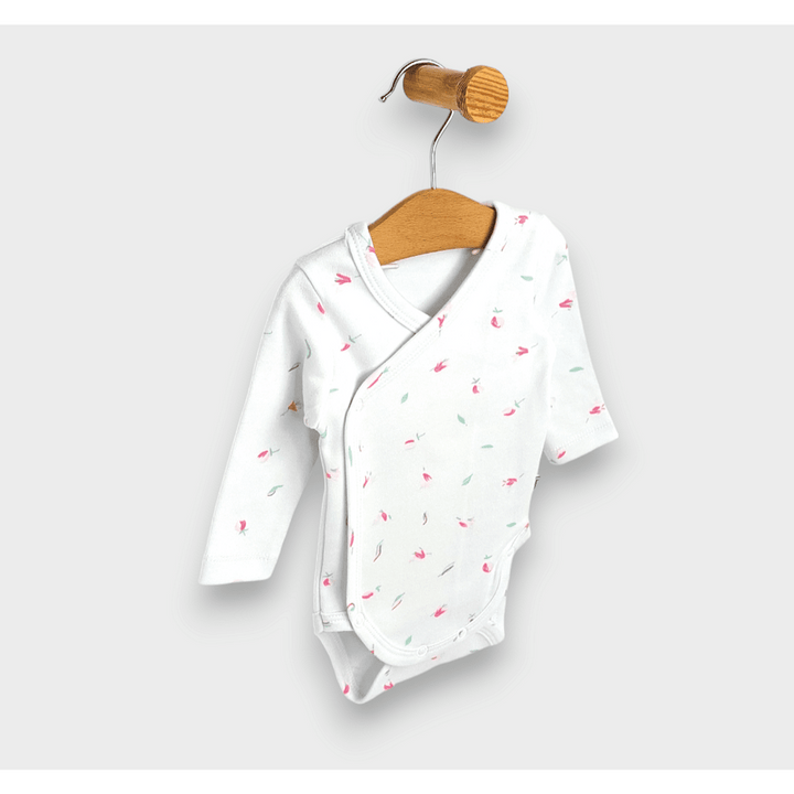 Rainy Бебешко боди със странично закопчаване 48 - 68см. Рози