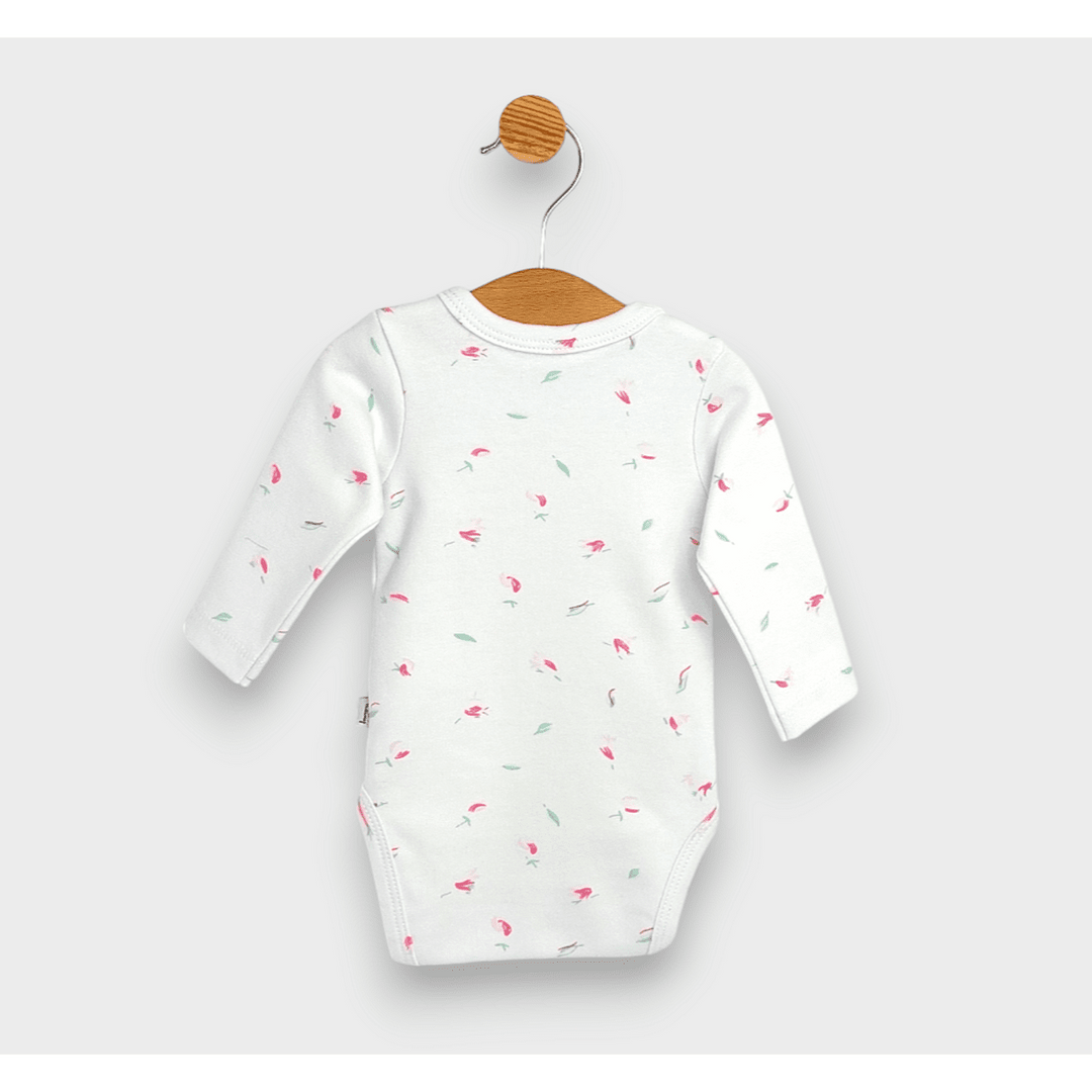 Rainy Бебешко боди със странично закопчаване 48 - 68см. Рози