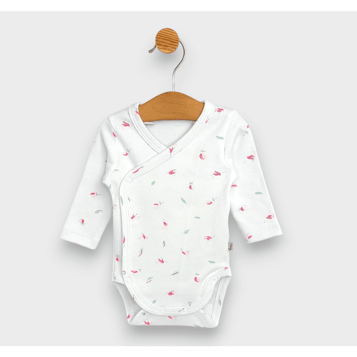 Rainy Бебешко боди със странично закопчаване 48 - 68см. Рози