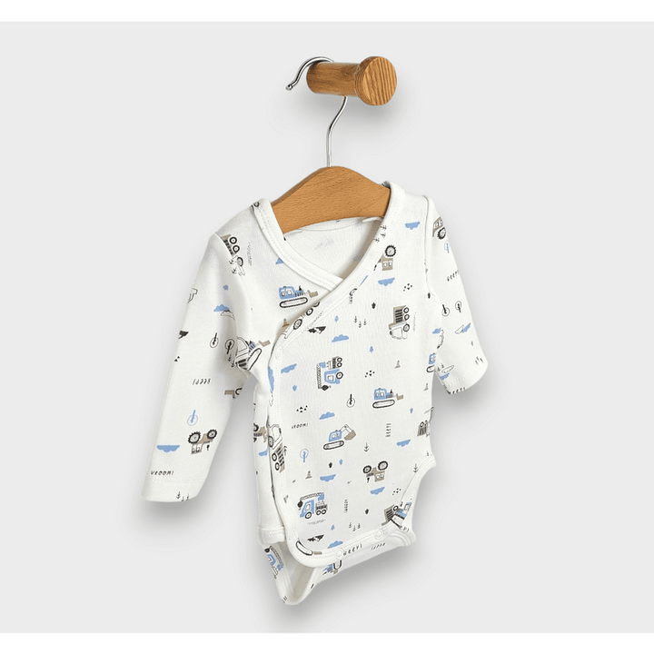 Rainy Бебешко боди със странично закопчаване 48 - 68см. Трактори