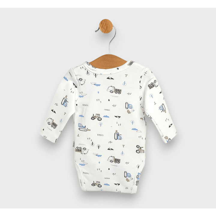 Rainy Бебешко боди със странично закопчаване 48 - 68см. Трактори