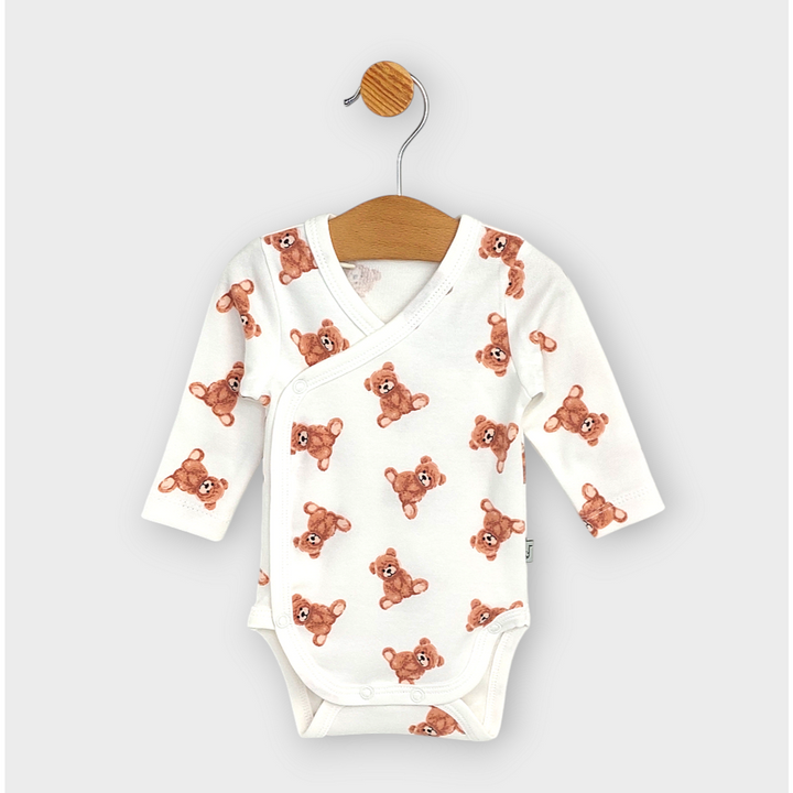 Rainy Бебешко боди със странично закопчаване 56 - 80см. Мече