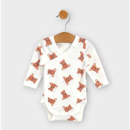 Rainy Бебешко боди със странично закопчаване 56 - 80см. Мече