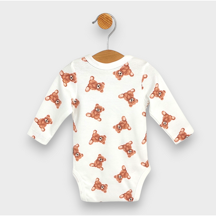 Rainy Бебешко боди със странично закопчаване 56 - 80см. Мече