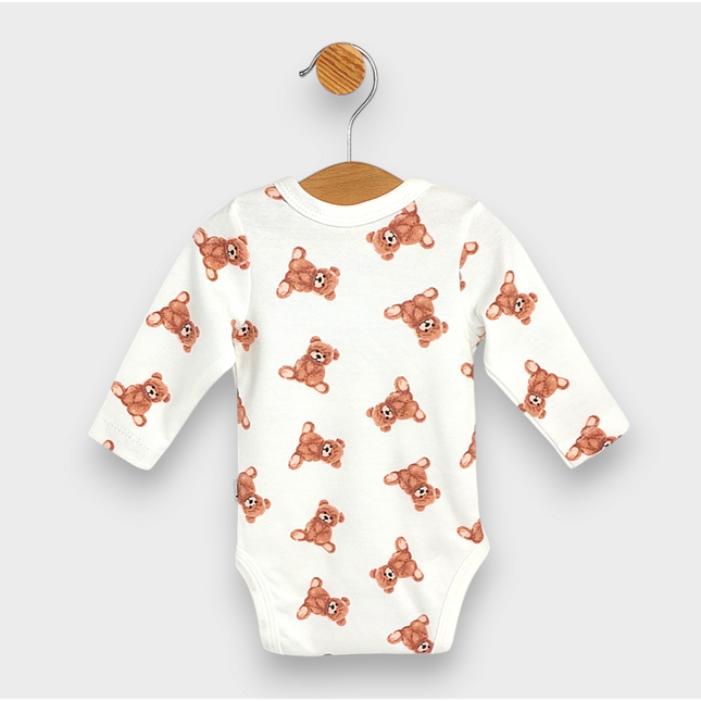 Rainy Бебешко боди със странично закопчаване 56 - 80см. Мече